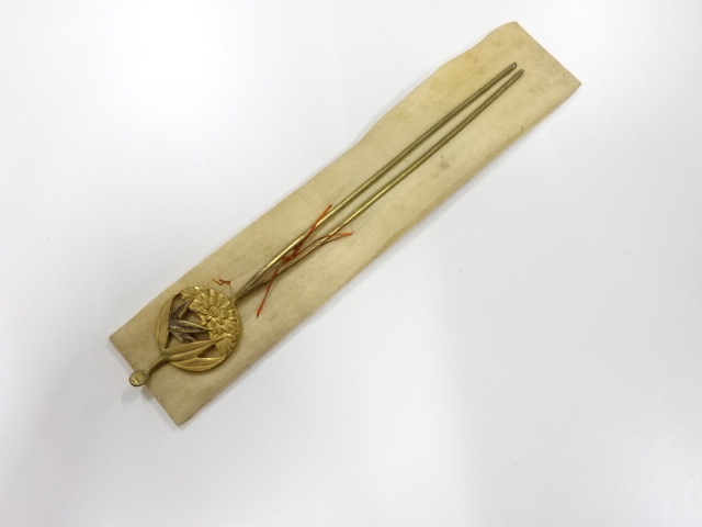 アンティーク　彫金　簪